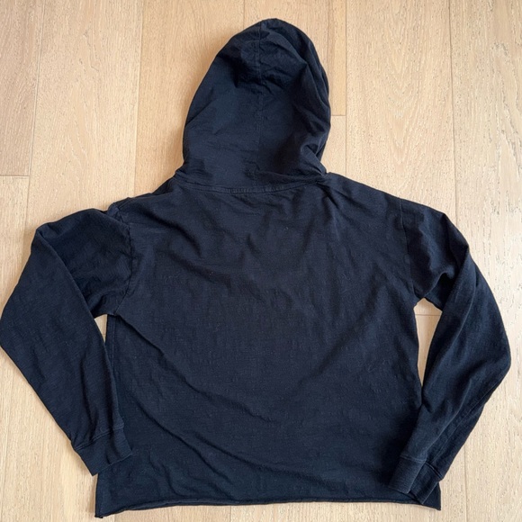 PINK by Victoria’s Secret long sleeve tshirt hoodie black size medium - Picture 4 of 4